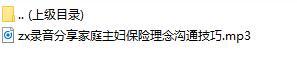 录音分享家庭主妇保险理念沟通技巧.rar