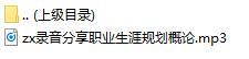 录音分享职业生涯规划概论.rar