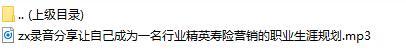 录音分享让自己成为一名行业精英寿险营销的职业生涯规划.rar