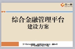 綜合金融平臺系統(tǒng)建設(shè)規(guī)劃與方案29頁.ppt