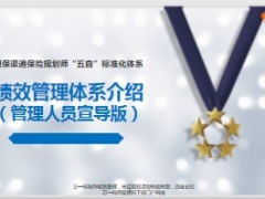 银保五自标准化体系之绩效管理体系介绍58页.ppt