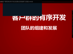 视频授课客户群的有序开发及团队的组建与发展.rar
