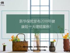 新华保险2018年健康险十大理赔案例24页.ppt
