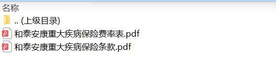 和泰安康重大疾病保险条款费率.zip