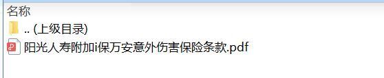 阳光人寿附加i保万安意外伤害保险条款.zip