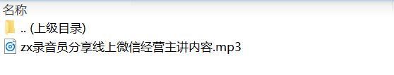录音员分享线上微信经营主讲内容.zip