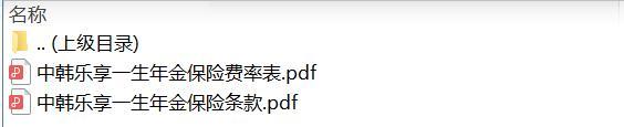 中韩乐享一生年金保险条款费率.zip