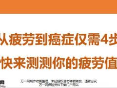 從疲勞到癌癥僅需4步快來測測你的疲勞值10頁.pptx