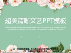 超美清晰文藝PPT模板28頁.pptx