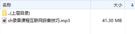录音课程互联网获客技巧.rar