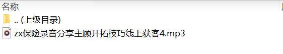 保险录音分享主顾开拓技巧线上获客4.rar