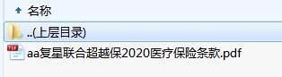 复星联合超越保2020医疗保险条款.rar