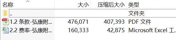弘康附加两全保险2021版条款费率.rar