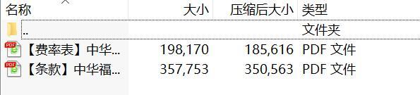 中华福瑞金生养老年金保险条款费率.rar