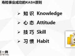 寿险事业成功的KASH原则三要事20页.pptx