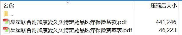 复星联合附加康爱久久特定药品医疗保险条款费率.rar