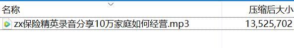 保险精英录音分享10万家庭如何经营.rar