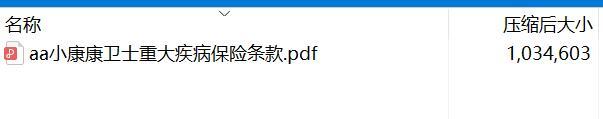 小康康卫士重大疾病保险条款.rar