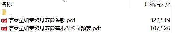 信泰童如意终身寿险条款费率.rar