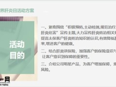 营销7月世界肝炎日保险公司活动目的时间地点主要内容其他事项16页.pptx