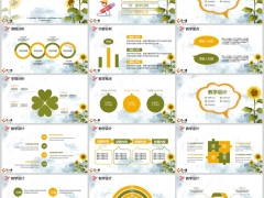 向日葵教学分析设计过程反思通用说课PPT模板28页.pptx