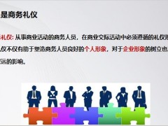 保險(xiǎn)新人培訓(xùn)9商務(wù)禮儀概述具體要求案例演示商務(wù)禮儀對(duì)銷(xiāo)售的幫助35頁(yè).pptx